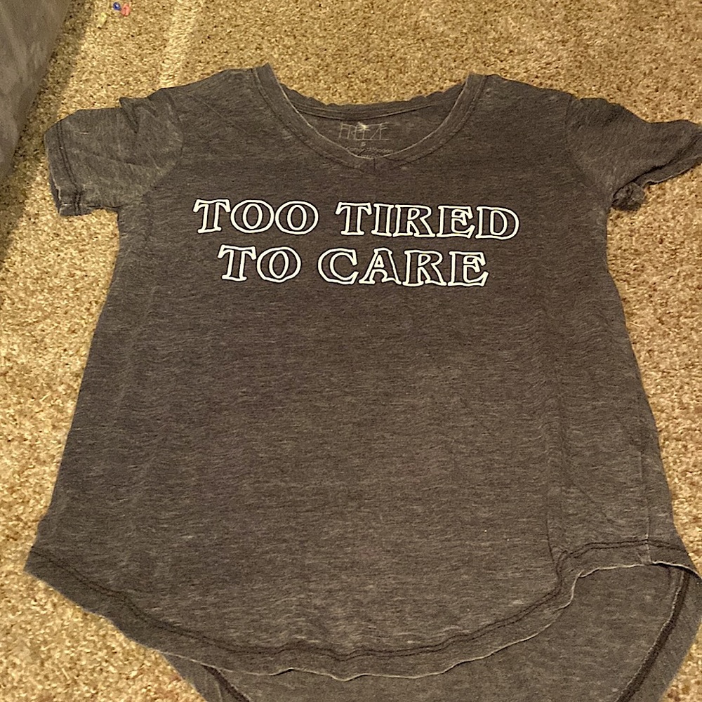 Grey V-neck tee shirt, never worn